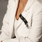 A black vegan leather Keychain Bracelet 