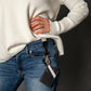Mini Magnetic Keychain Bracelet with Slim Card Holder