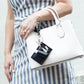 Black Slim Card Holder wallet  with a bag.